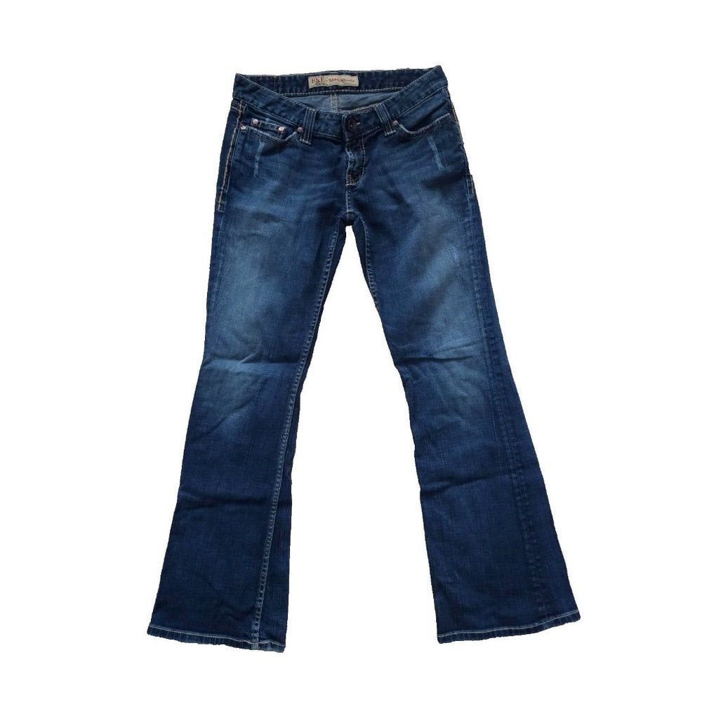 BKE Sabrina Flared Jeans Womens 27x31.5 Low Rise Stretch Medium Wash Denim